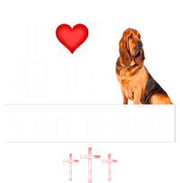 I Love Jesus And My Bloodhound Hunting Dog Mom Dad Christian Gift T-Shirt