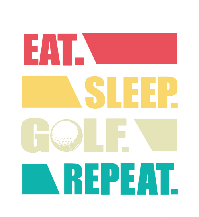 Vintage Eat Sleep Golf Repeat Gift For Father's Day T-Shirt