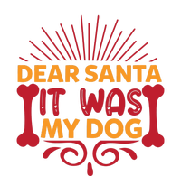 Dear Santa It Was My Dog Bella+Canvas Jersey Crop Tee