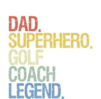 Retro Dad Superhero Golf Coach Legend Gift For Father's Day Striped Beanie with Solid Band