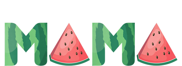 Mama Watermelon Funny Summer Fruit Gift - Great Mother's Day Cooling Performance Long Sleeve Crew