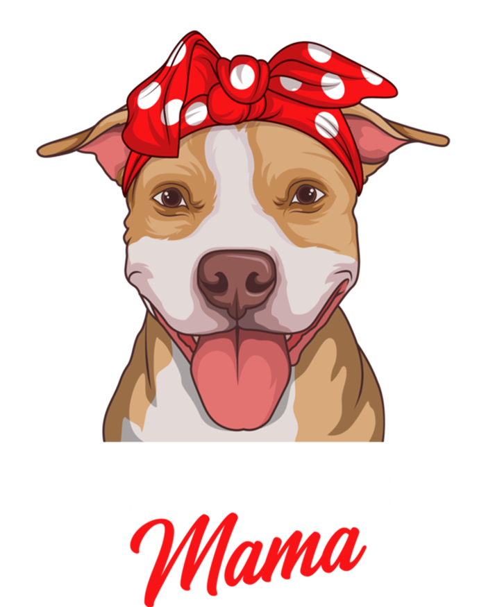 Pittie Mama Pitbull Dog Mom Funny Mothers Day Funny Gift Women's Racerback Tank