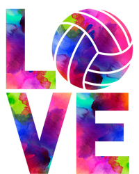 Love Volleyball Watercolor Team Tournat Retro Vibe Cool Gift Sustainable Knit Beanie