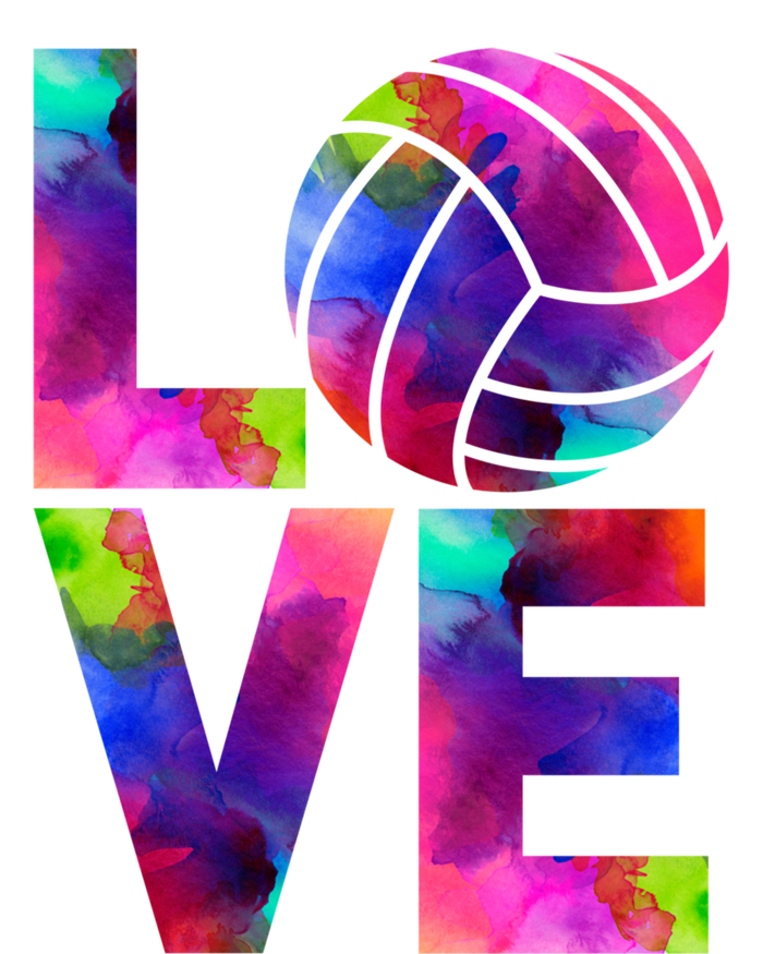 Love Volleyball Watercolor Team Tournat Retro Vibe Cool Gift Sustainable Knit Beanie