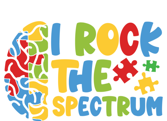 Autistic Autism Awareness I Rock The Spectrum Gift T-Shirt