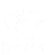 Cancer Treatt Gift Survivor I Am Strong I Am A Warrior Meaningful Gift Pom Pom 12in Knit Beanie