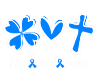 Luck Love Faith Colon Cancer Awareness Gift T-Shirt