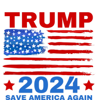 Save America Again 2024 Trump American Flag T-Shirt