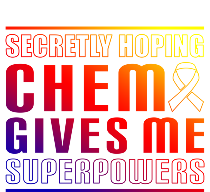 Secretly Hoping Chemo Gives Me Superpowers Melanoma Meaningful Gift USA-Made Snowflake Beanie