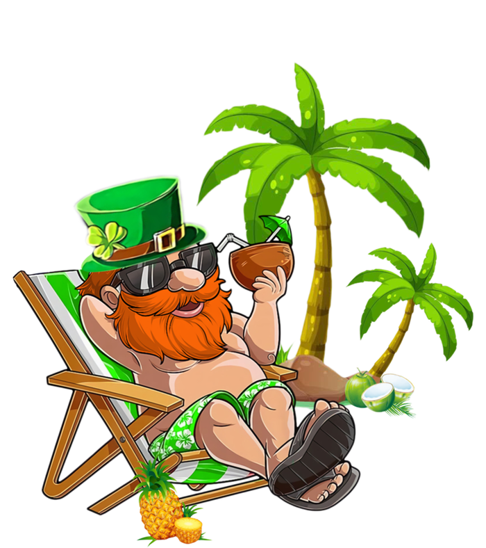 Lucky Irish Leprechaun Hawaiian Surfing St Patrick Day Retro Cute Gift Premium T-Shirt