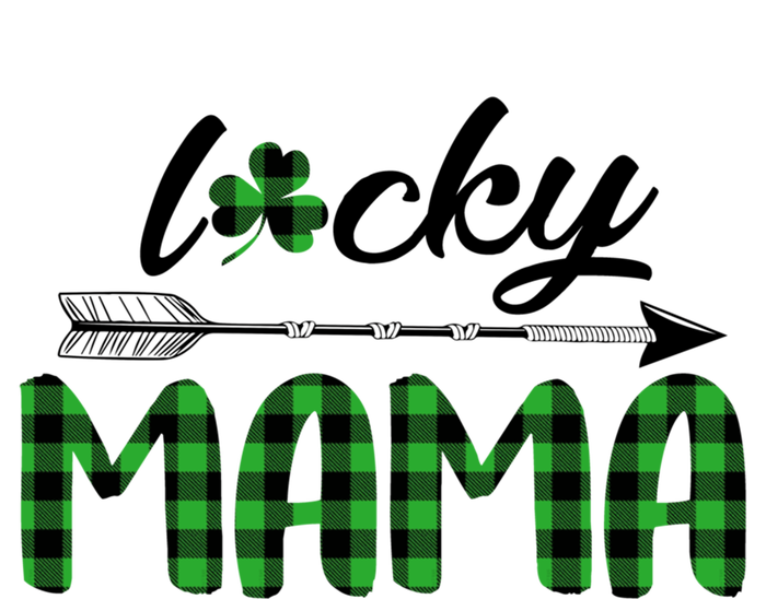 Lucky Mama Green Plaid Four Leaf Clover St Patrick's Day Gift Tie Dye Hoodie