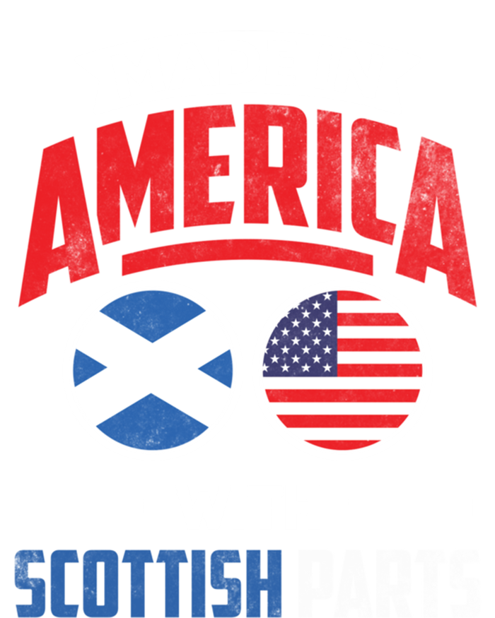 Made In America With Scottish Parts Scotland Pride Gift Insulated Varsity Jacket