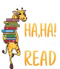 Haha Made You Read Giraffe Funny English Teacher Reading Gift Kids Tie-Dye T-Shirt