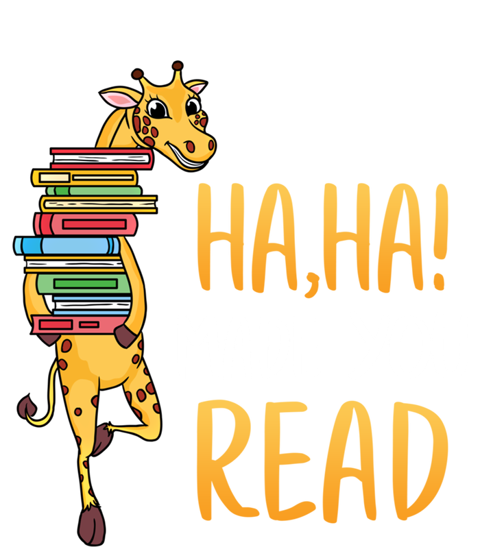 Haha Made You Read Giraffe Funny English Teacher Reading Gift Kids Tie-Dye T-Shirt