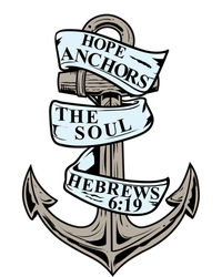 Hope Anchors The Soul Hebrews 6:19 Christian Faith Anchor Gift Zip Tote Bag