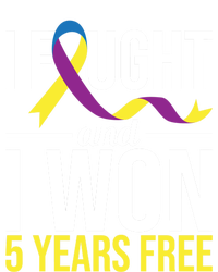 I Fought And I Won 5 Years Free Gift Bladder Cancer Survivor Gift Sustainable Knit Beanie