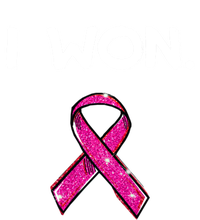 I Won Survivors Gift Breast Cancer Awareness Cute Gift Pink Meaningful Gift T-Shirt