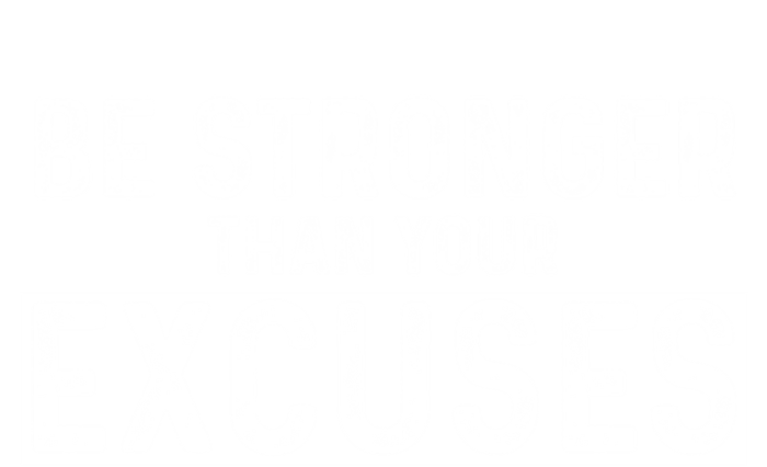 Be Stronger Than Excuses Quote Text Gift Pom Pom 12in Knit Beanie