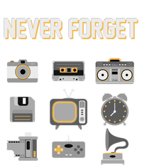 Never Forget Retro Vintage 90's Technology Old Gadgets Gift T-Shirt