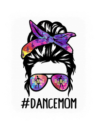 Messy Bun Dance Mom Life Ballet Dancing Mother's Day Gift Women's V-Neck T-Shirt