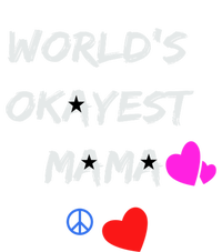 Military Mama Soldier Mama World's Okayest Mommy Rock Great Gift Women's T-Shirt