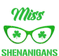 Miss Shenanigans Galasses Shamrock St Patrick's Day Party Cute Gift T-Shirt