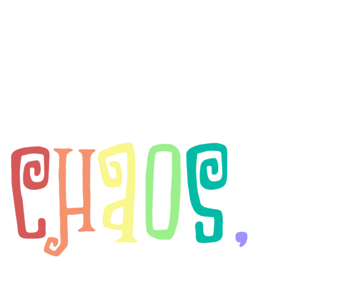 Running On Coffee Chaos Cuss Words Funny Mom Teacher Meaningful Gift Tall Long Sleeve T-Shirt