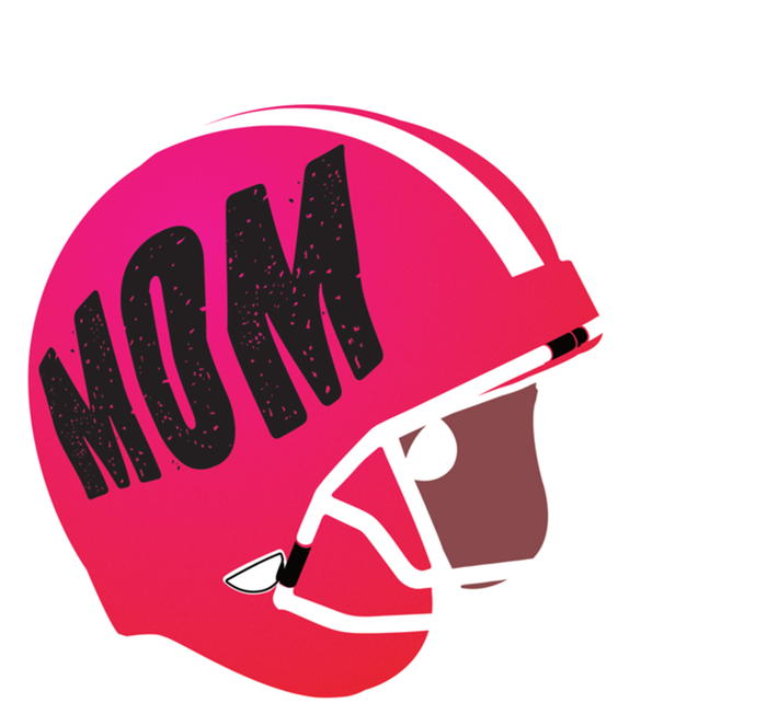 Mom Football Coach Mom's American Football Helmet Cool Gift Women's V-Neck T-Shirt