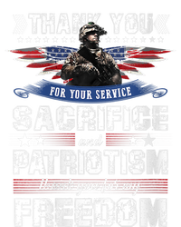 Thank You For Your Service Sacrifice Memorial Veterans Day Funny Gift Premium T-Shirt