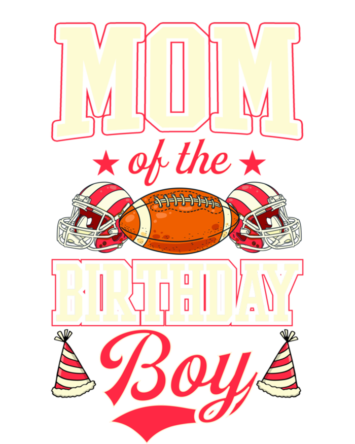 Mom Of The Birthday Matching Football Birthday Party Gift T-Shirt