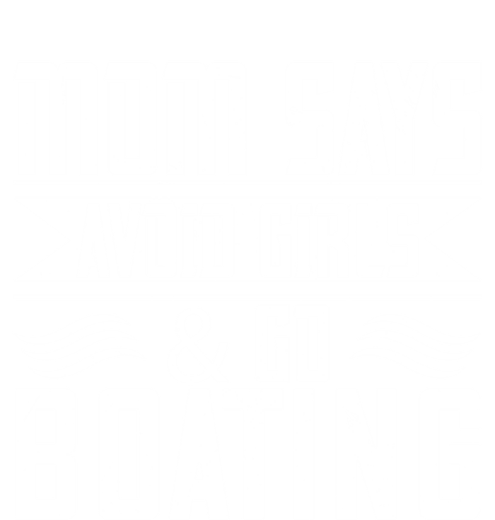 Mom Says Avoid And Go Boating Gift Funny Boating Lover Gift Women's Flannel Pajama Set