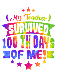 My Teacher Survived 100 Days Of Me! Happy 100 Days Tie Dye Meaningful Gift Tall T-Shirt