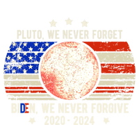 Usa Flag Anti Biden We Never Forgive Never Forget Pluto Gift Pom Pom 12in Knit Beanie