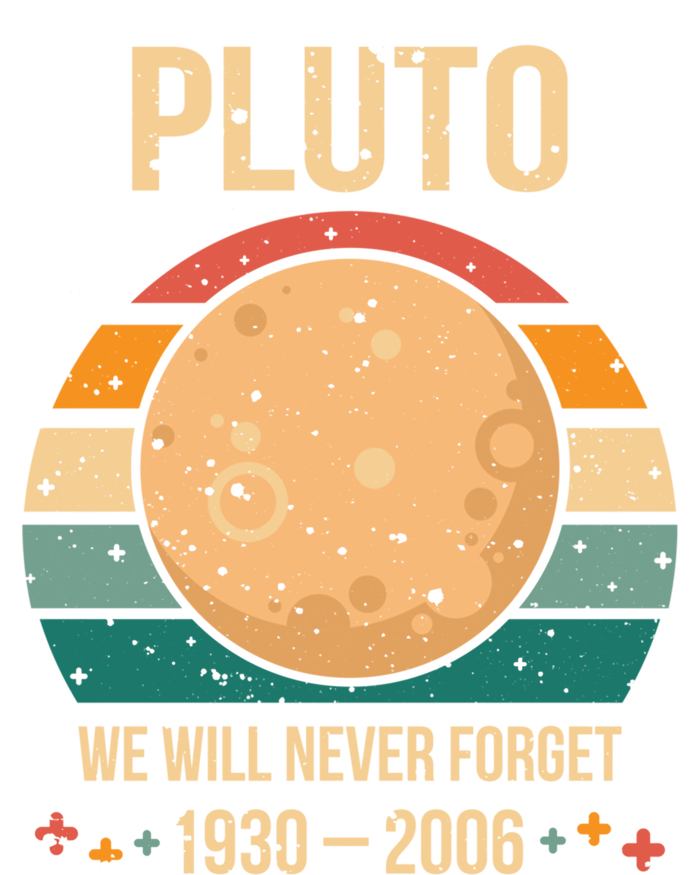 We Will Never Forget Pluto Vintage Style Retro Space Gift Full Zip Hoodie