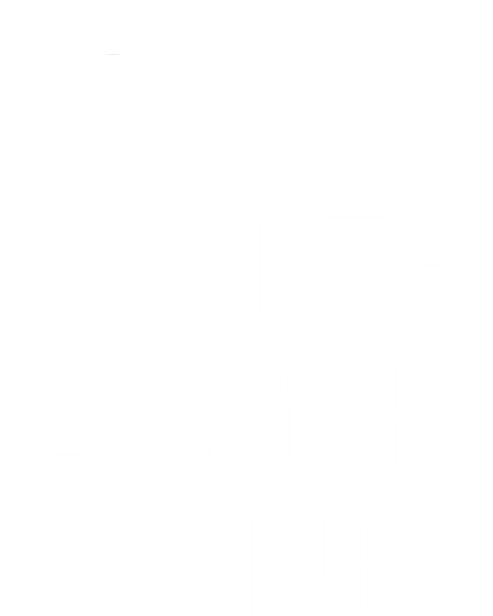 Save Water Wine Typographic Gift Tall T-Shirt