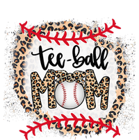 Ball Mom Teeball Mom Leopard Funny Mother's Day T-Shirt