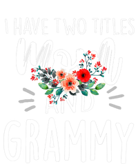 I have two titles Mom and Grammy I rock them both Floral Sustainable Knit Beanie