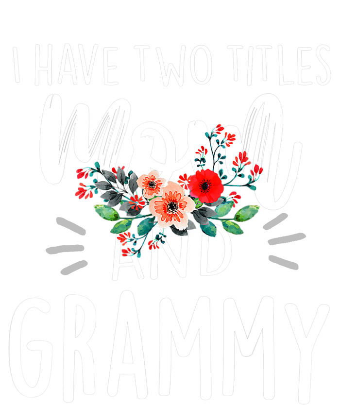 I have two titles Mom and Grammy I rock them both Floral Sustainable Knit Beanie