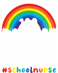 100 Days Of School And Tear Drying School Nurse Gift Long Sleeve Shirt