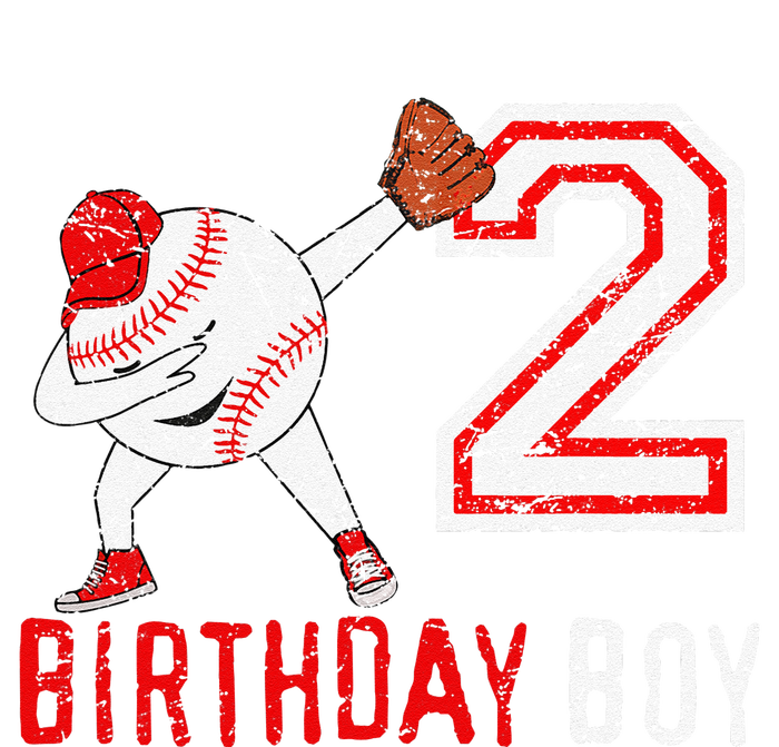 2 Years Old 2nd Birthday Baseball Dabbing Gift Cooling Performance Crew T-Shirt