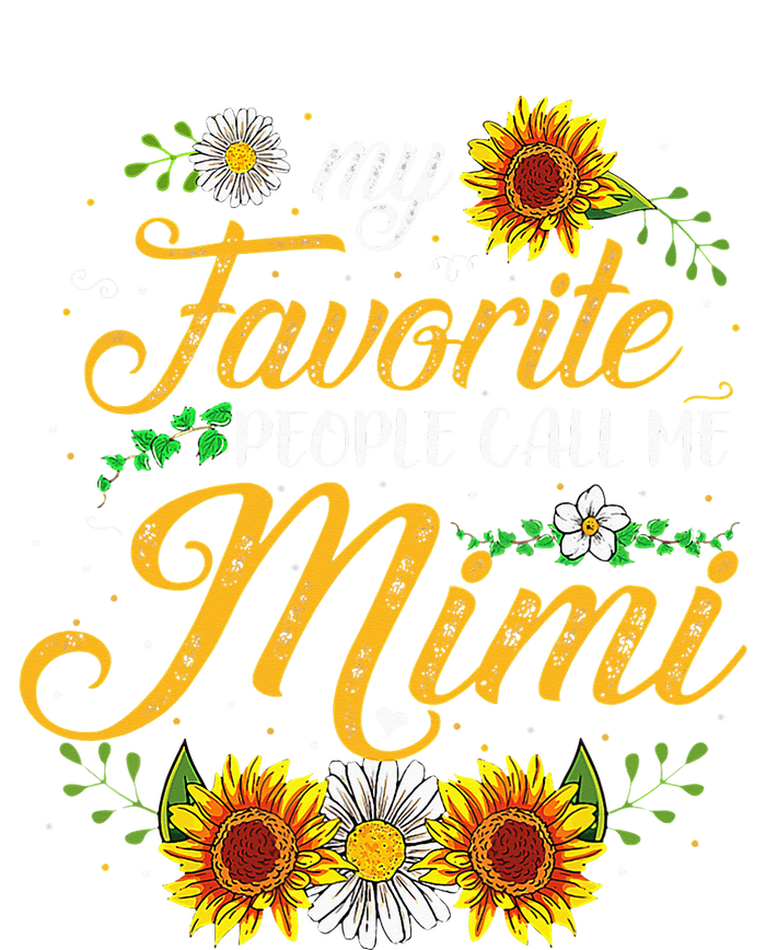 My Favorite People Call Me Mima Floral Mothers Day T-Shirt