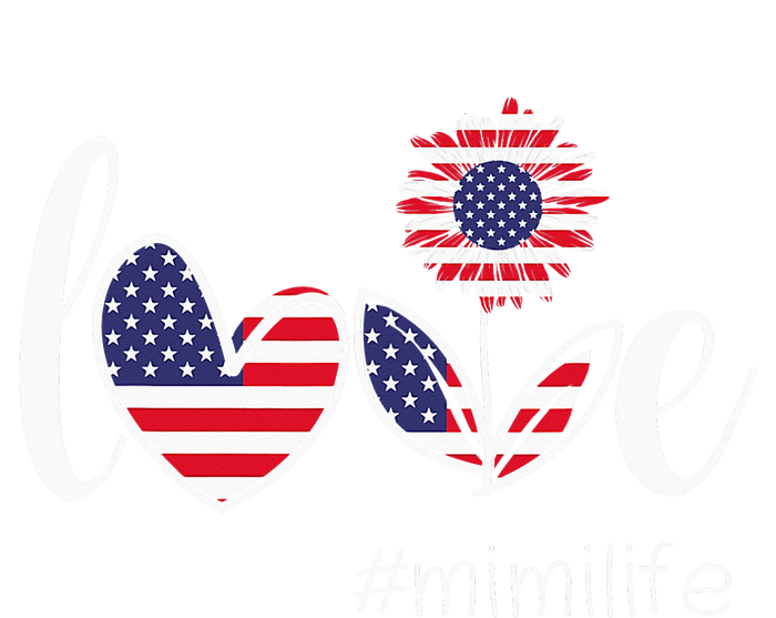 American Love Mimi Life Flag 4th Of July Mother's Day Legacy Cool Fit Booney Bucket Hat