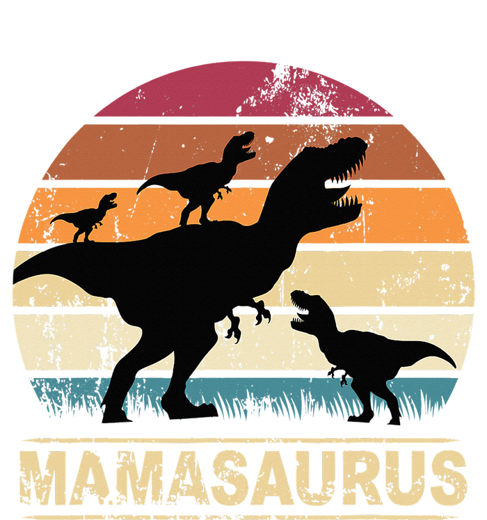 Mamasaurus Rex Dinosaur Triplet Dino Mom retro T-Shirt