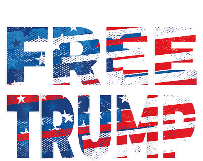 Free Trump Free Donald Trump Distressed Fonts Kids Hoodie