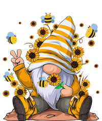 Sunflower Gnome With Bee Hippie Flower mom T-Shirt