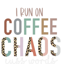 I Run on Coffee Chaos Cuss Words Funny Saying Sustainable Bucket Hat