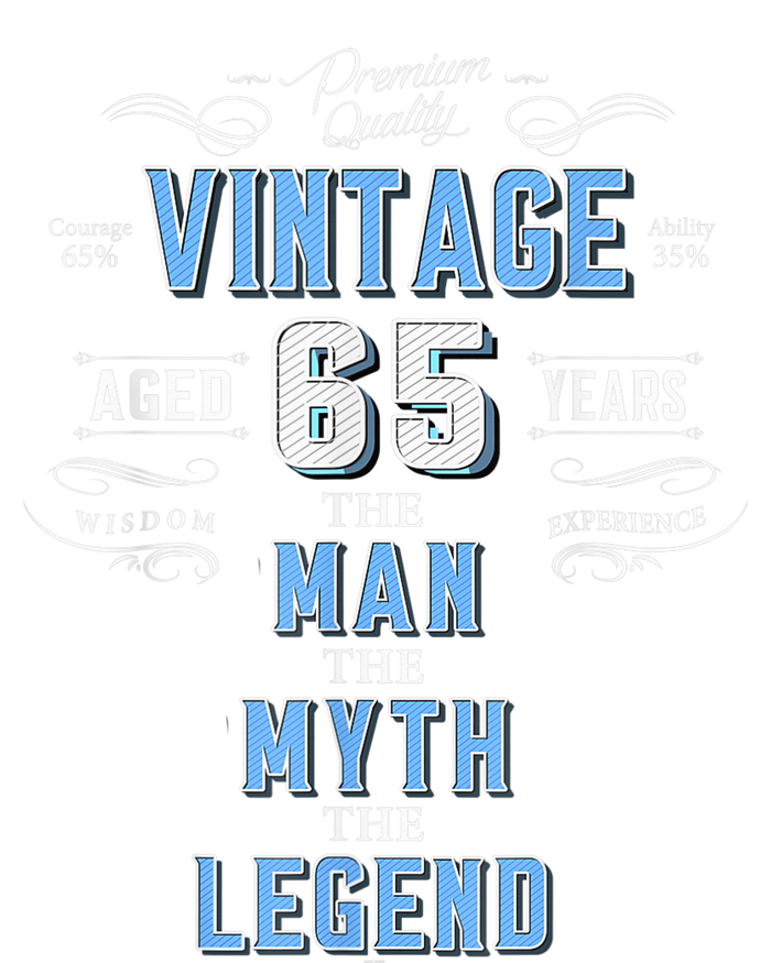  Vintage 65th birthday tshirt for him aged 65 years old tee USA-Made Snowflake Beanie