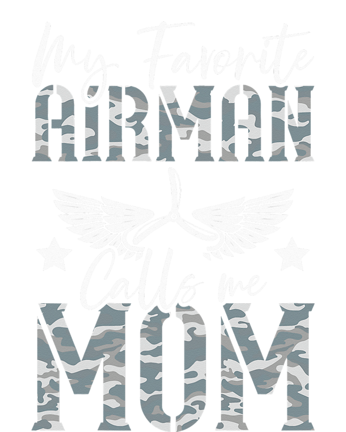 My Favorite Airman Calls Me Mom Air Force Soldier Mother Women's Perfect Tri Tunic Long Sleeve Shirt