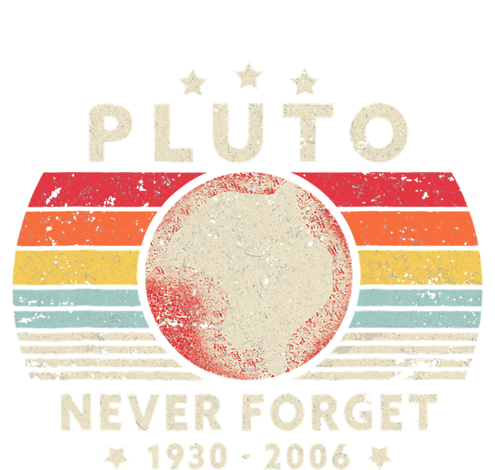 Never Forget Pluto Retro Style Funny Space Science Grommeted Golf Towel