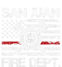 San Juan Puerto Rico Fire Department Thin Red Line Fireman T-Shirt